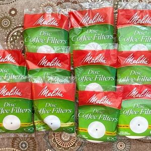 11 Packs White Disc Coffee Filter 100 Count Per pack